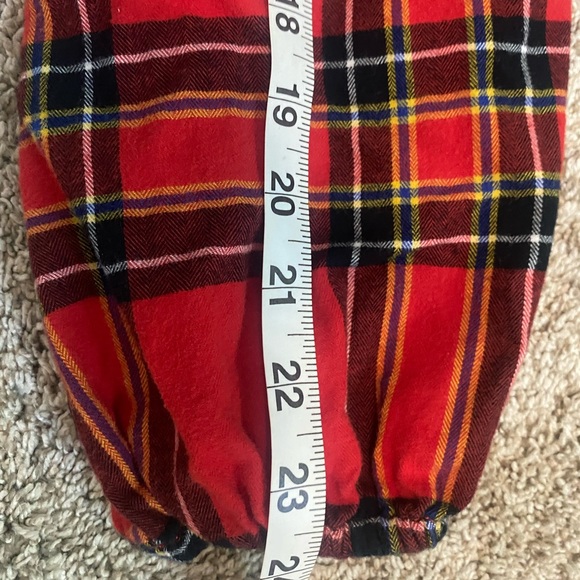 J. Crew Festive Red Plaid Ruffle Top - Picture 7 of 9